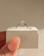 1.25-3.25 CT Radiant Cut Lab Grown Diamond Solitaire Engagement Ring