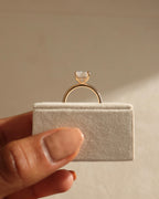 2.23 CT Emerald Cut Lab Grown Hidden Halo Engagement Ring