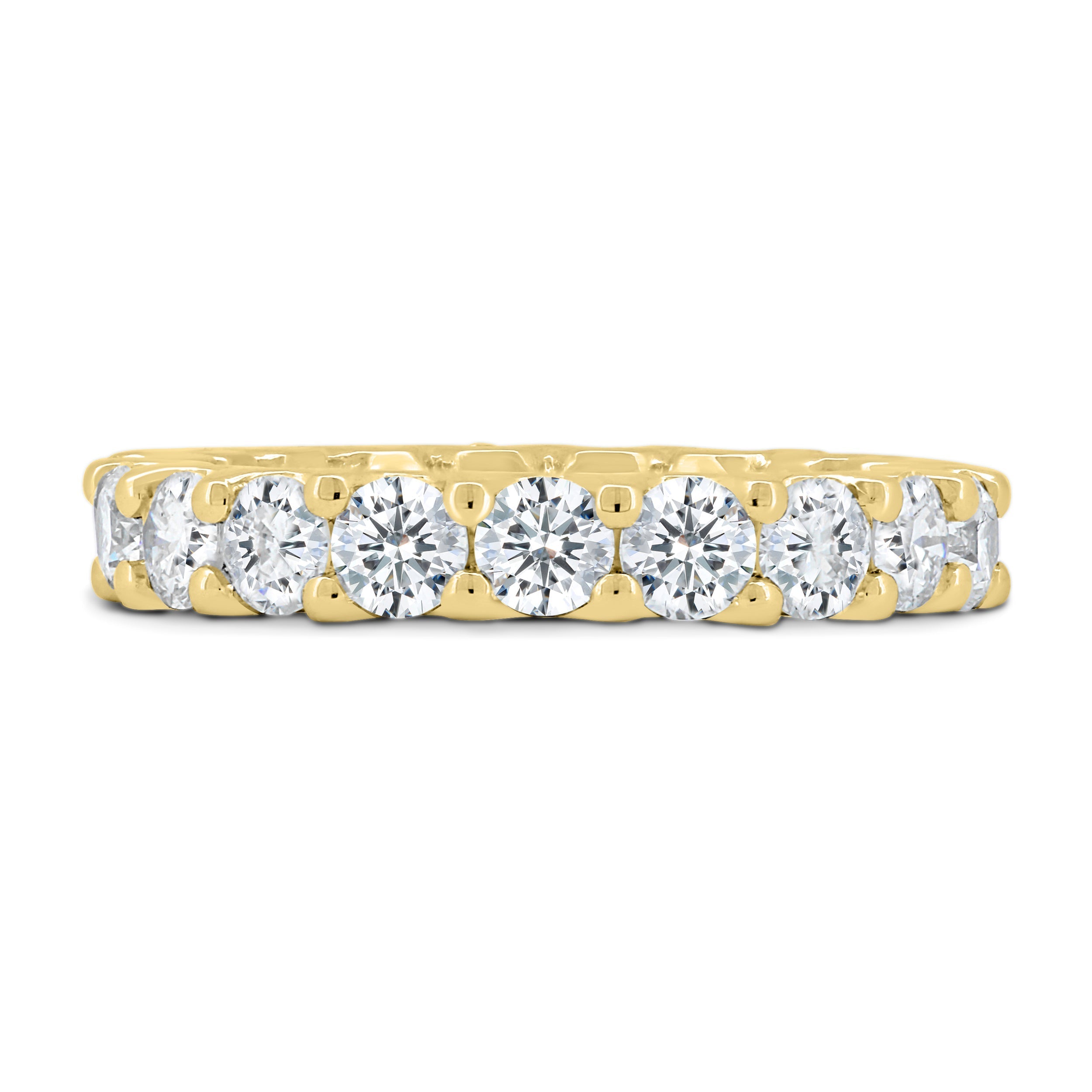 1.50 TCW Round CVD Diamond Full Eternity Wedding Band