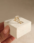 1.41-3.41 CT Pear Cut Lab Grown Diamond Solitaire Engagement Ring