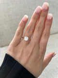 1.57 CT Round Cut Lab Grown Solitaire Engagement Ring