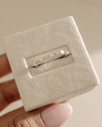 0.76 TCW Marquise & Round CVD Diamond Half eternity Wedding Band