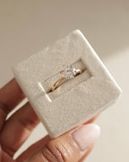 1.45-3.45 CT Round Cut Lab Grown Diamond Hidden Halo Engagement Ring
