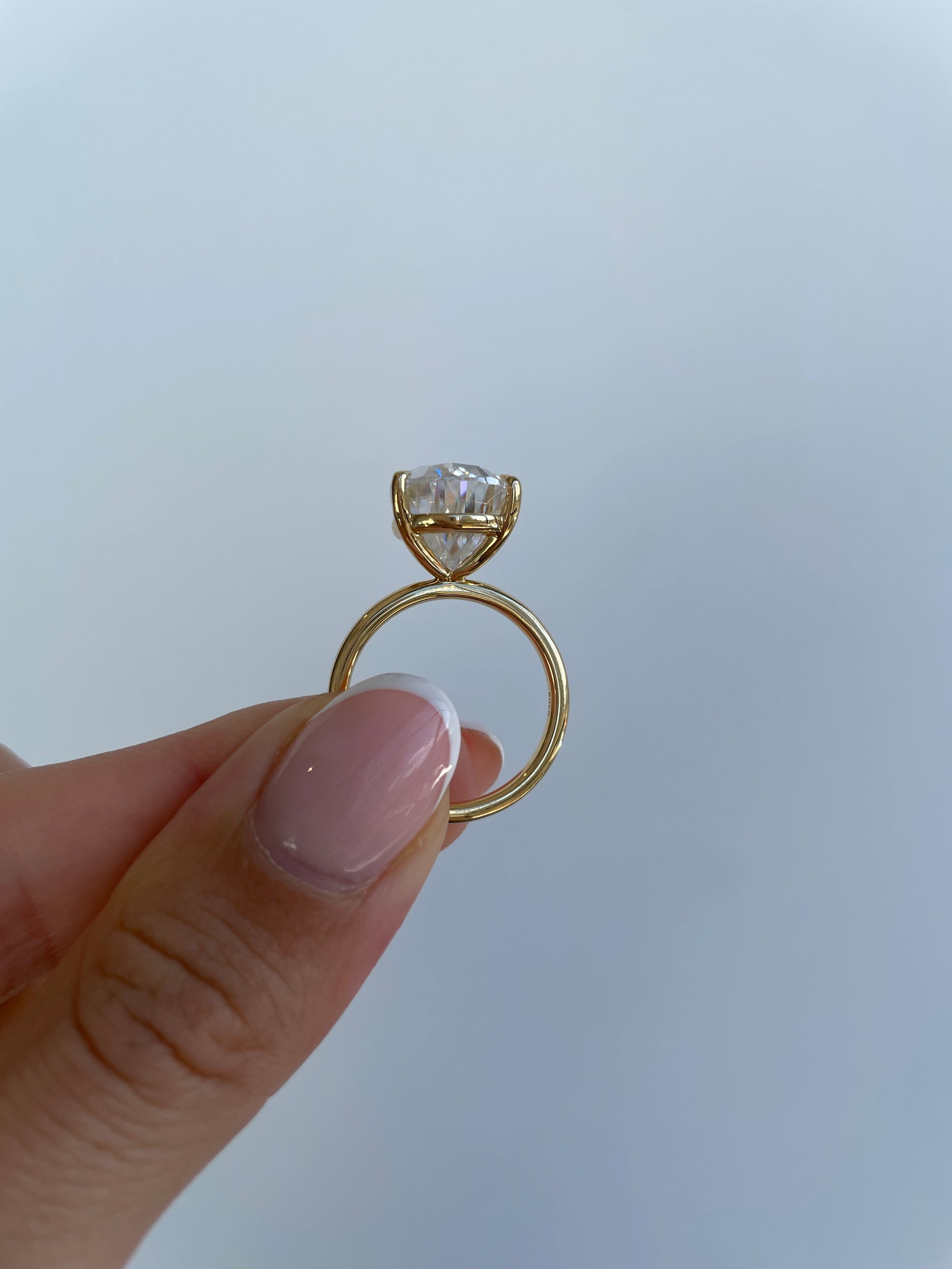 2.75-5.75 CT Pear Cut Lab Grown Diamond Solitaire Engagement Ring