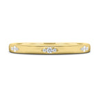 0.10 TCW Round CVD Diamond Flush Wedding Band