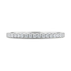 0.30 TCW Round CVD Diamond Half eternity Wedding Band