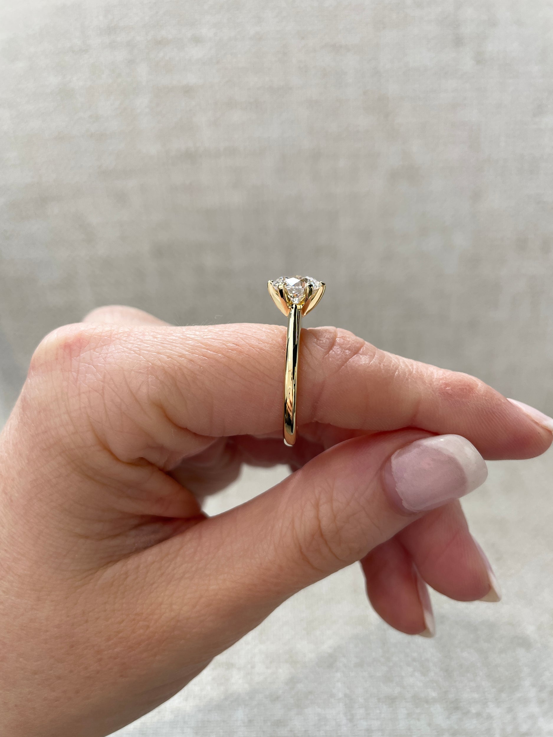 1.57 CT Round Cut Lab Grown Solitaire Engagement Ring