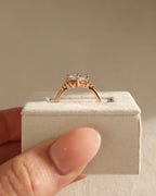 1.06-3.06 CT Princess Cut Lab Grown Diamond Cluster Engagement Ring