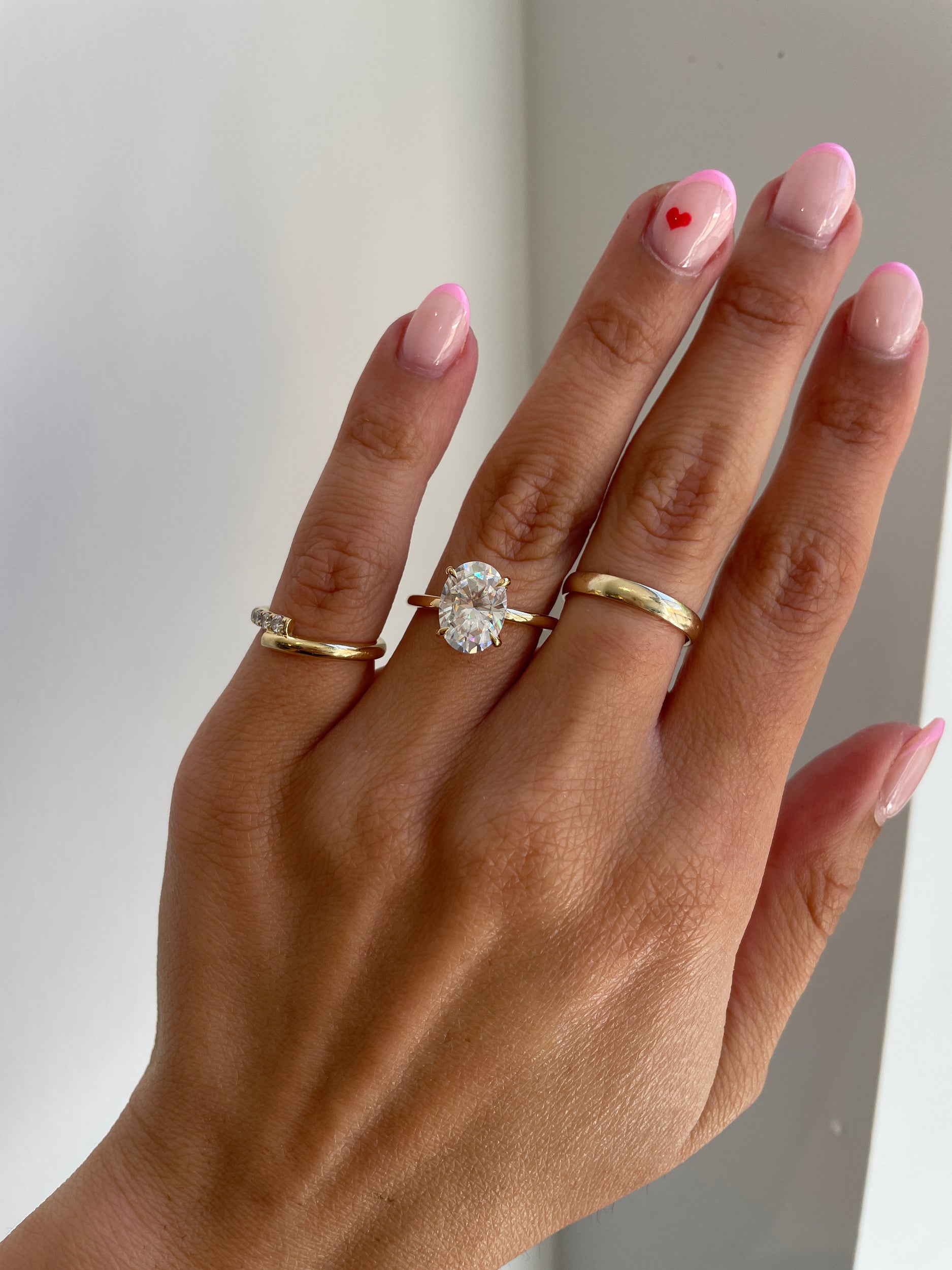 1.30-3.30 CT Oval Cut Lab Grown Diamond Solitaire Engagement Ring