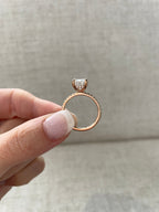 2.01-4.01 CT Elongated Cushion Cut Lab Grown Diamond Hidden Halo & Pave Engagement Ring