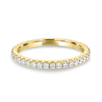 0.30 TCW Round CVD Diamond Full eternity Wedding Band
