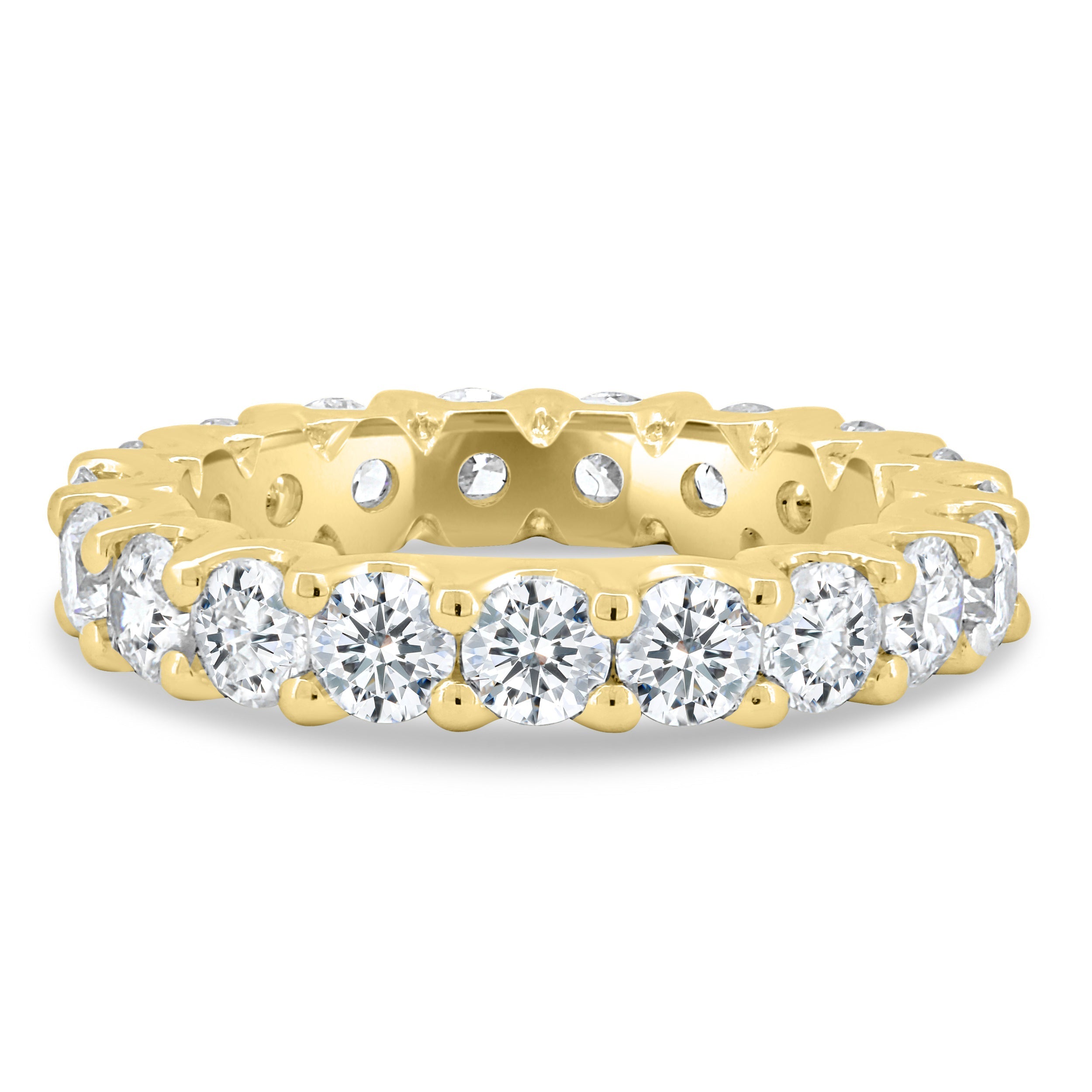 1.50 TCW Round CVD Diamond Full Eternity Wedding Band