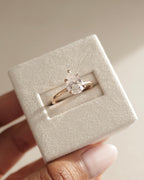 2.0-4.0 CT Pear Cut Lab Grown Diamond Hidden Halo Engagement Ring