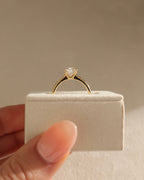 1.41-3.41 CT Pear Cut Lab Grown Diamond Solitaire Engagement Ring