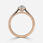 1.0 CT Pear Cut Moissanite Solitaire Bridal Ring Set