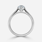 1.0 CT Pear Cut Moissanite Solitaire Bridal Ring Set