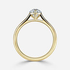 1.0 CT Pear Cut Moissanite Solitaire Bridal Ring Set