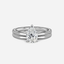 1.0 CT Pear Cut Moissanite Solitaire Bridal Ring Set