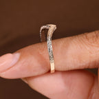 Curved Vintage Wedding Band