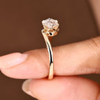 Solitaire Marquise Engagement Ring In East To West Setting