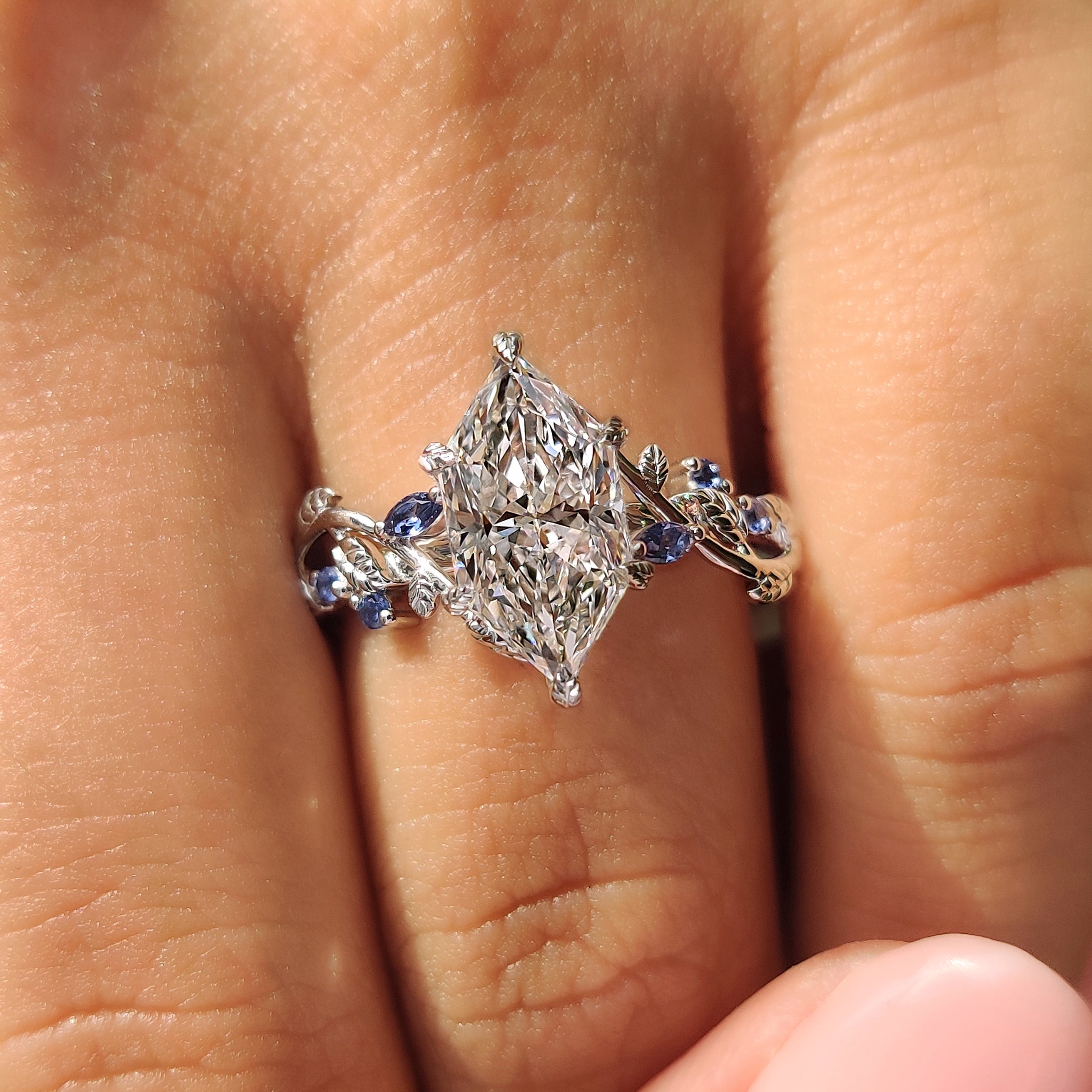 Dutch Marquise Diamond Ring in Cluster Setting