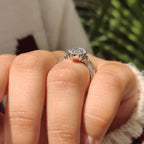 Marquise Engagement Ring In Vintage Art Deco style