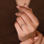Curved Vintage Wedding Band