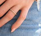0.6 CTW  Round | Brilliant Cut Moissanite  Halo Unique Wedding Band