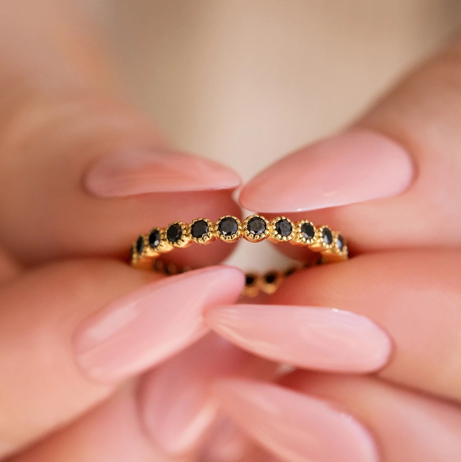 0.8 TCW Round Brilliant Cut Moissanite Bezel Halo Unique Wedding Band