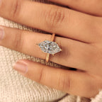 Dutch Marquise Engagement Ring with Hidden Filigree Detailing