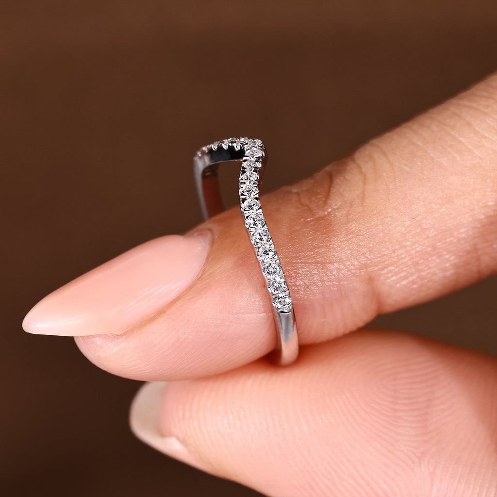 Half Eternity Stackable Wedding Band