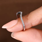 Half Eternity Stackable Wedding Band