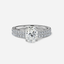 1.0 CT Oval Cut Moissanite Pave Bridal Ring Set