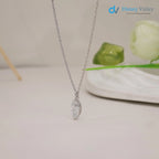 IGI Certified CVD Lab Grown Diamond Pendent Gold Marquise Diamond Necklace - DisneyValley