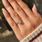 Marquise Cut Ring in Milgrain Details
