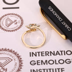 Solitaire Marquise Engagement Ring In East To West Setting