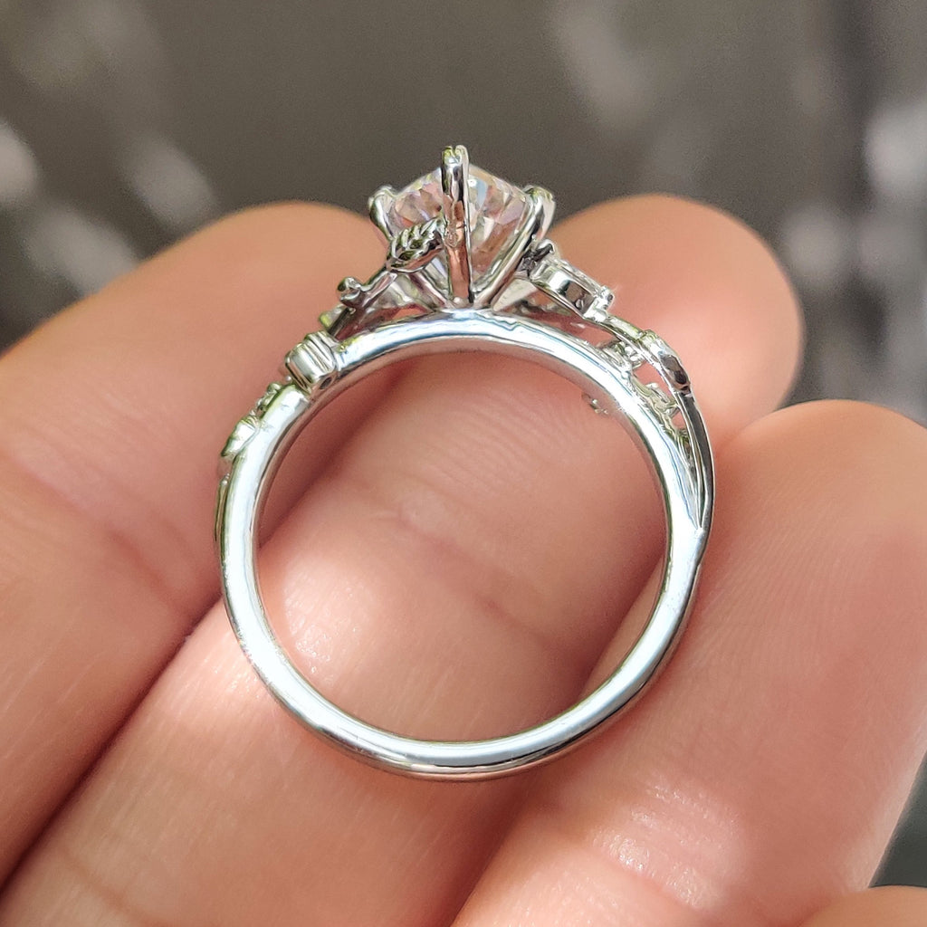Dutch Marquise Cut Engagement Ring in Nature Inspired Style