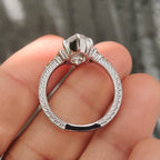 Marquise Engagement Ring In Vintage Art Deco style