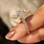 Dutch Marquise Engagement Ring in Vintage Style