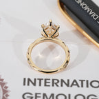 Dutch Marquise Vintage Inspired Engagement Ring with Pave