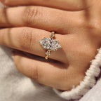 Marquise Cut Engagement Ring in Vintage Style