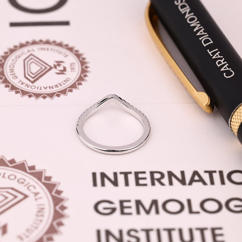 Half Eternity Stackable Wedding Band