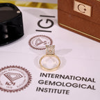 IGI Certified 5 Carat Radiant Cut Diamond Ring in Pave Setting