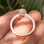 Solitaire Style Cushion Cut Diamond Ring