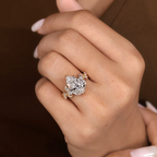 2 Carat Nature inspired Pear Shaped Diamond Ring