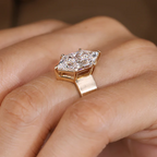 Solitaire Style 4 Carat Dutch Marquise Diamond Ring