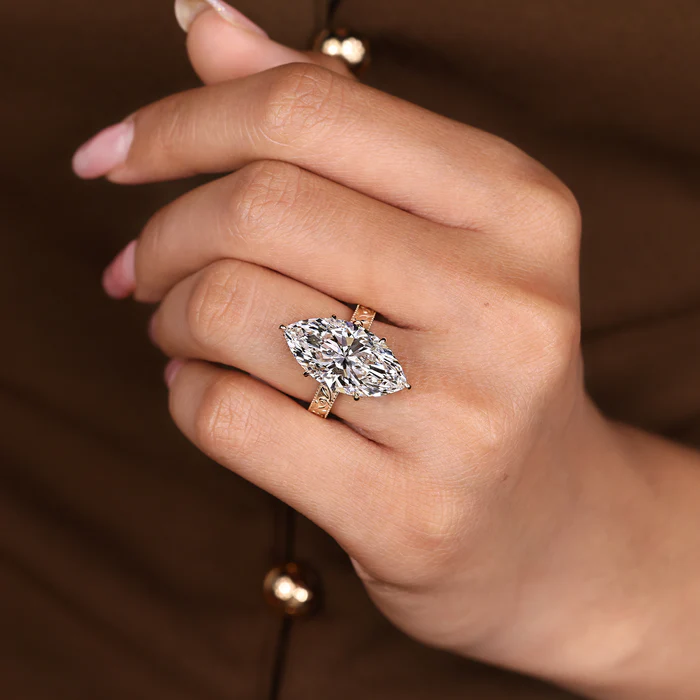 2 Carat Marquise Diamond Ring in Solitaire Style