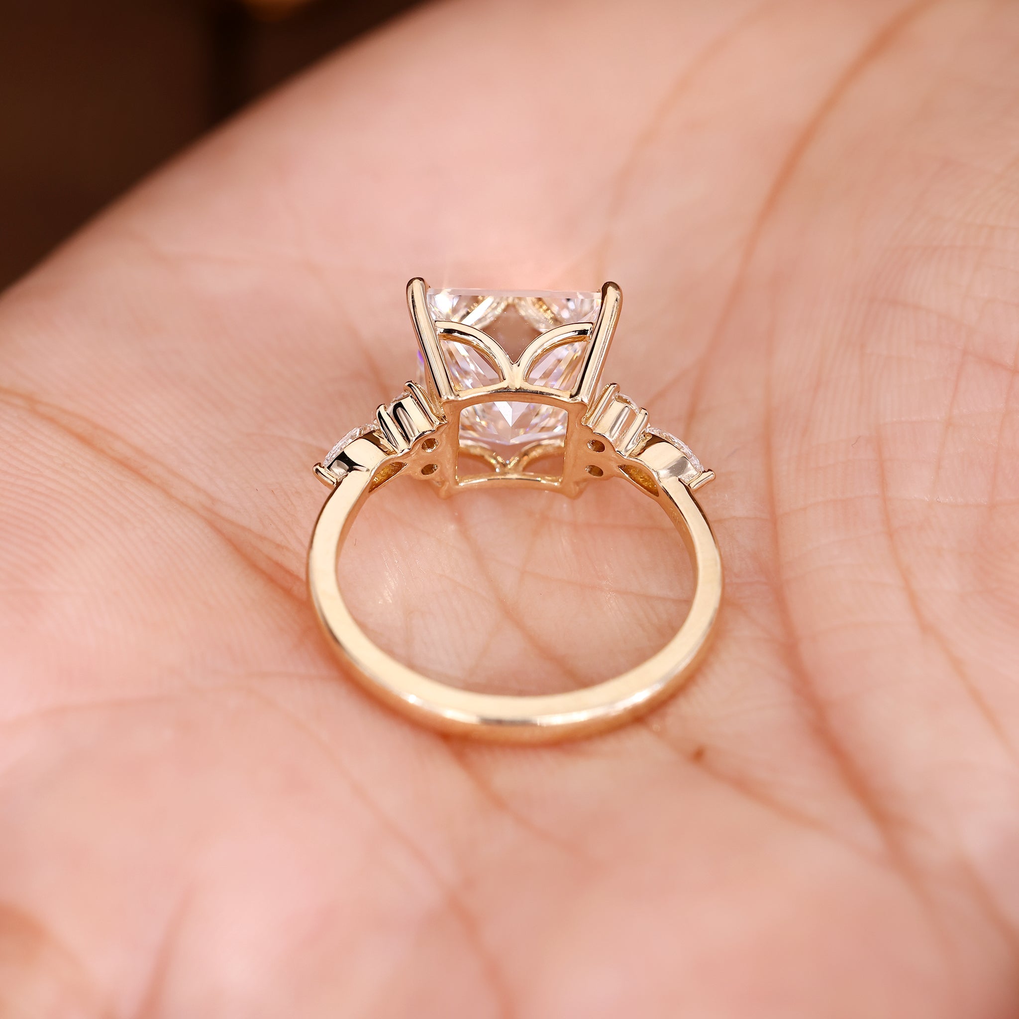 2.21 Carat Princess Cut Diamond Ring in Muse Setting