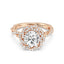 Enchanted Star And Gold Disney Princess Belle Pavé Rose Engagement Ring