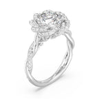 Enchanted Star And Gold Disney Princess Belle Pavé Rose Engagement Ring